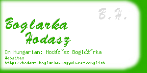 boglarka hodasz business card